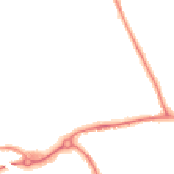 Night-time road noise heatmap for WF10 4NL