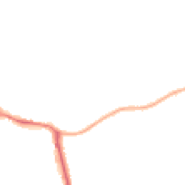 Night-time road noise heatmap for WF10 4SH