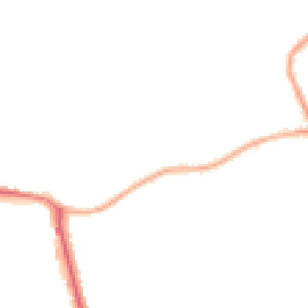 Night-time road noise heatmap for WF10 4SZ