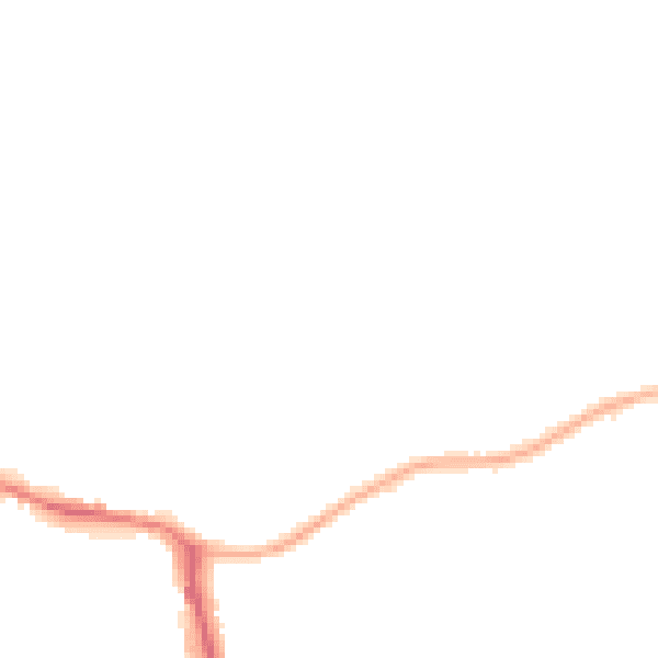 Night-time road noise heatmap for WF10 4TJ