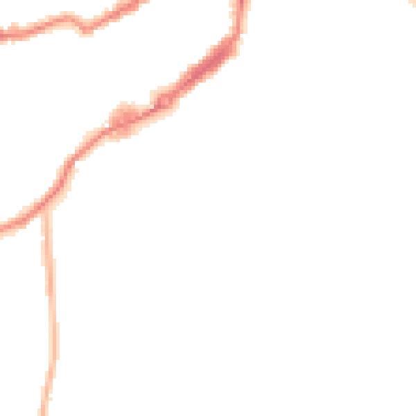 Night-time road noise heatmap for WF10 5DD