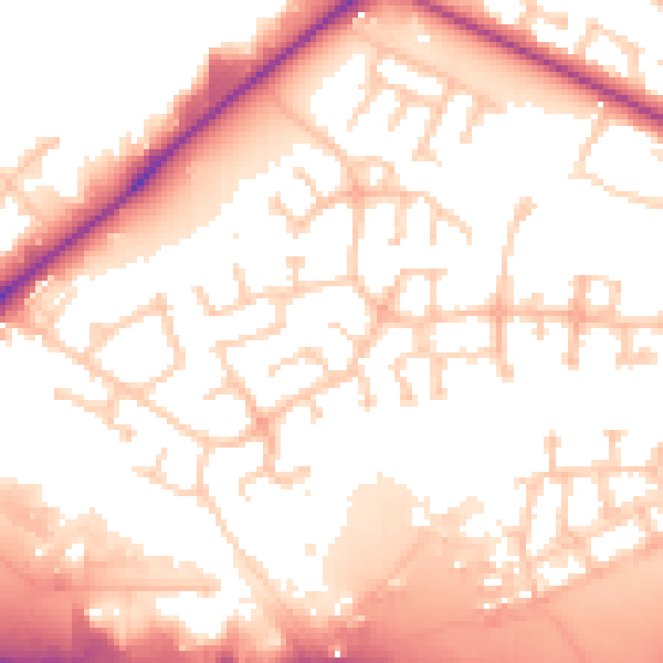 Daytime road noise heatmap for WF10 5EP