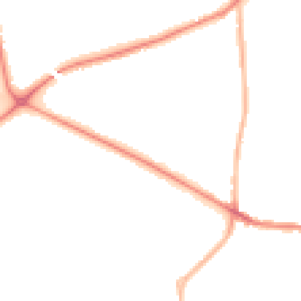Night-time road noise heatmap for WF10 5GJ