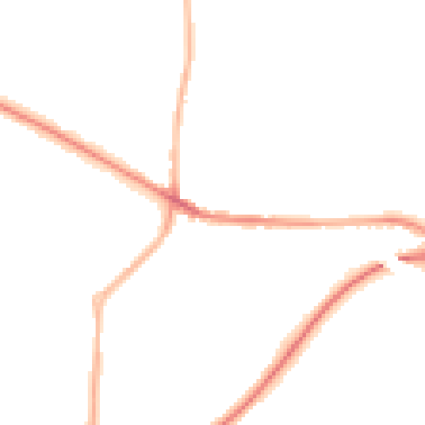Night-time road noise heatmap for WF10 5HE