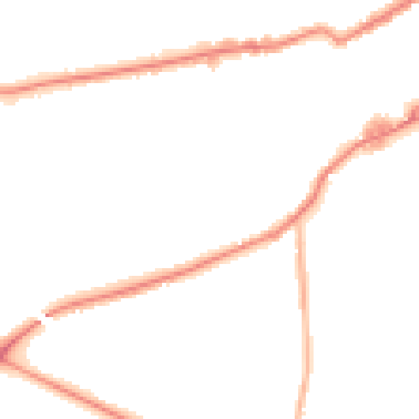 Night-time road noise heatmap for WF10 5LJ