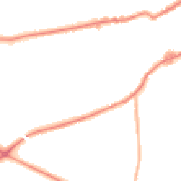 Night-time road noise heatmap for WF10 5LL