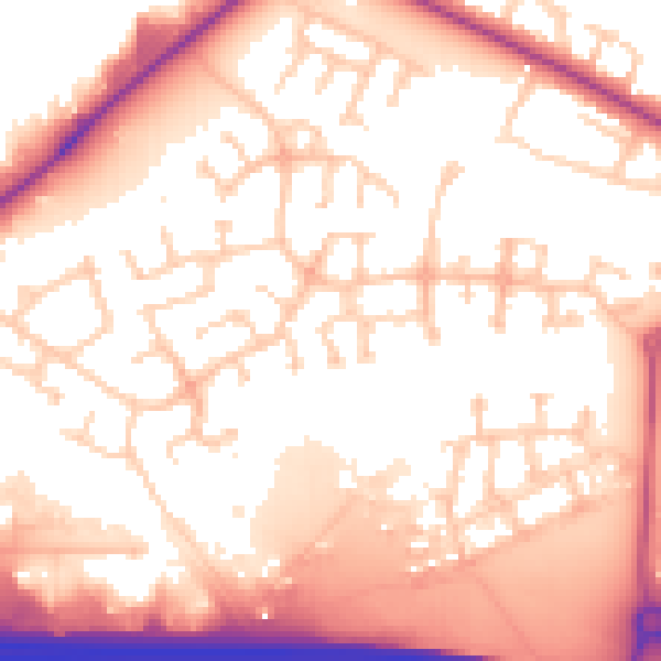 Daytime road noise heatmap for WF10 5UF