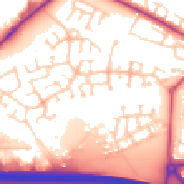 Daytime road noise heatmap for WF10 5UH