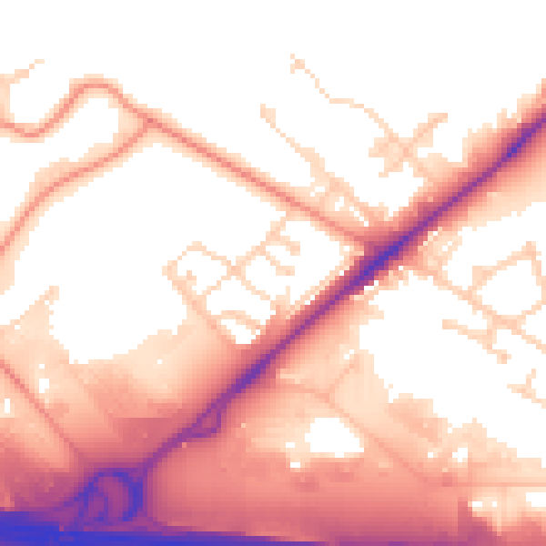 Daytime road noise heatmap for WF10 5WF