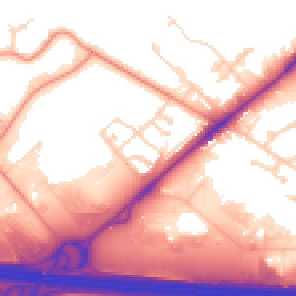 Daytime road noise heatmap for WF10 5WG