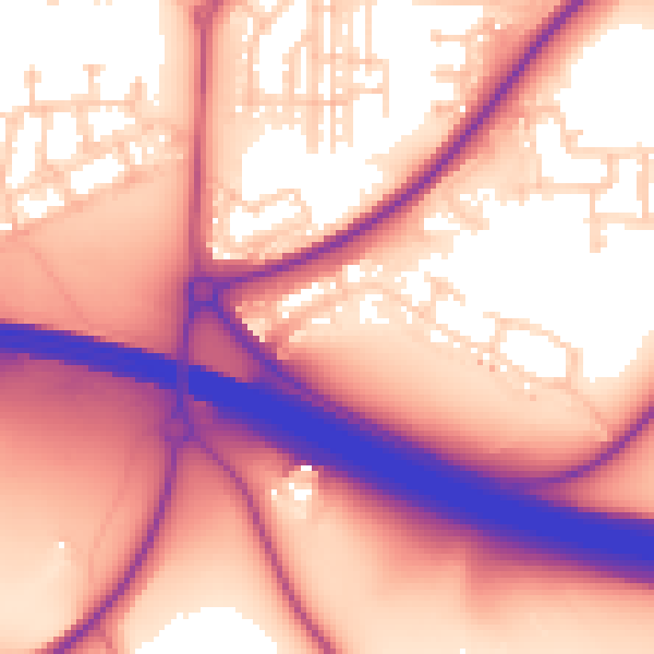 Daytime road noise heatmap for WF10 5XU