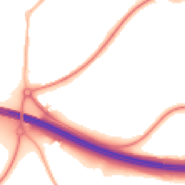 Night-time road noise heatmap for WF10 5XW
