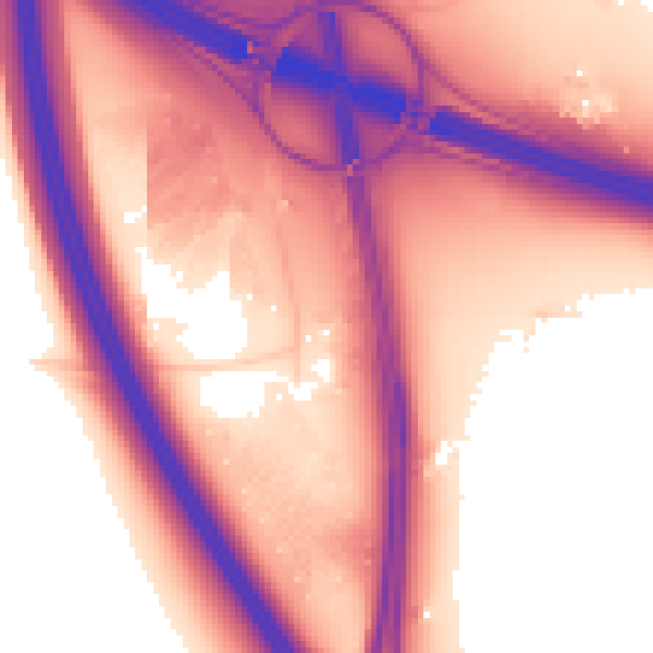 Daytime road noise heatmap for WF11 0AB
