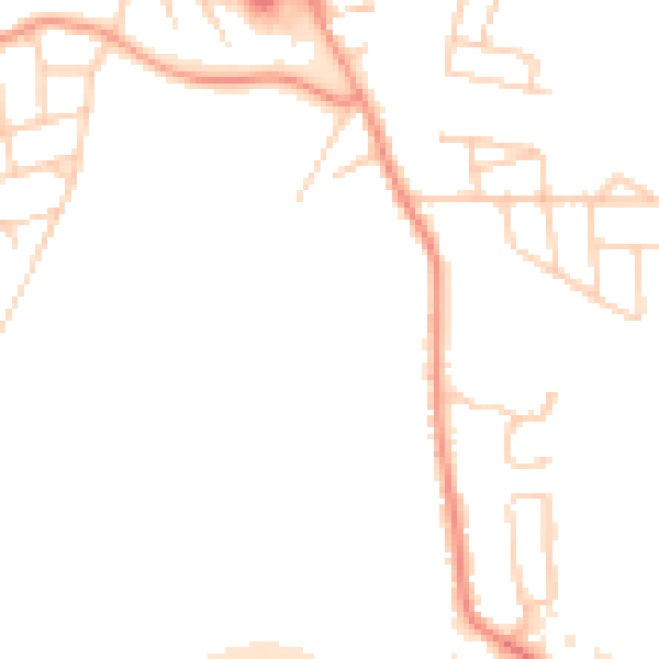 Daytime road noise heatmap for WF11 0FS