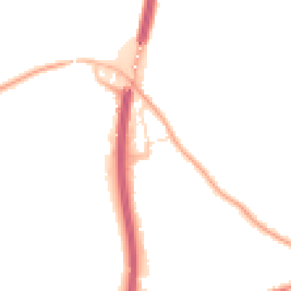 Night-time road noise heatmap for WF11 8NZ
