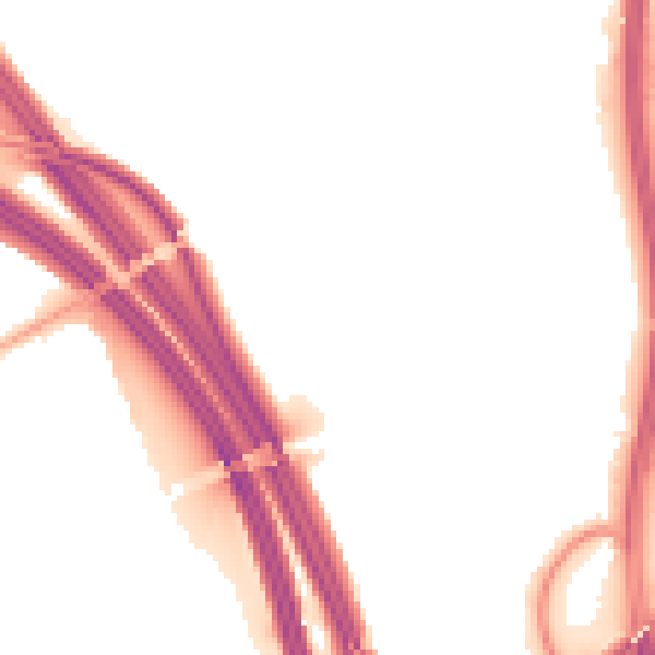 Night-time road noise heatmap for WF11 8QH
