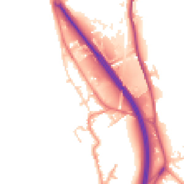 Daytime road noise heatmap for WF11 9EP