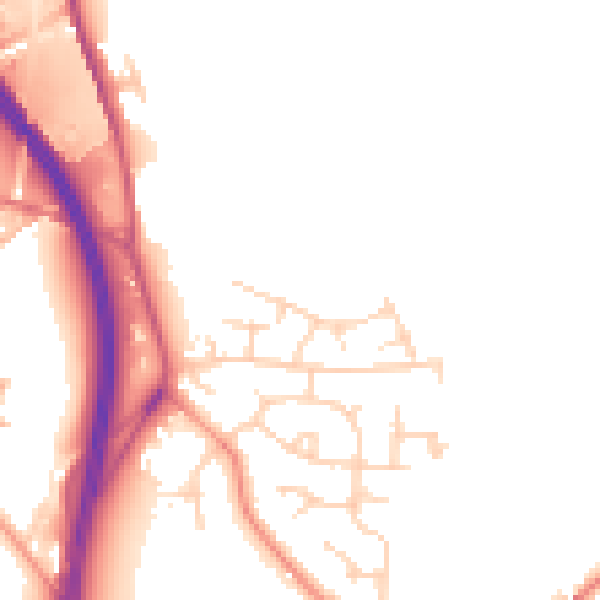 Daytime road noise heatmap for WF11 9HR