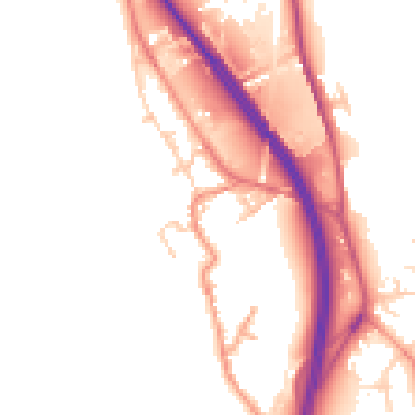 Daytime road noise heatmap for WF11 9LG