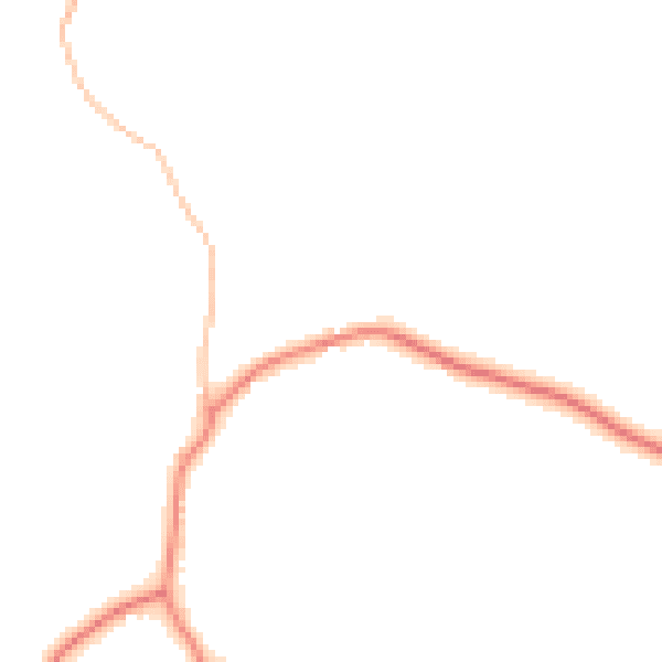 Daytime road noise heatmap for WF11 9LS