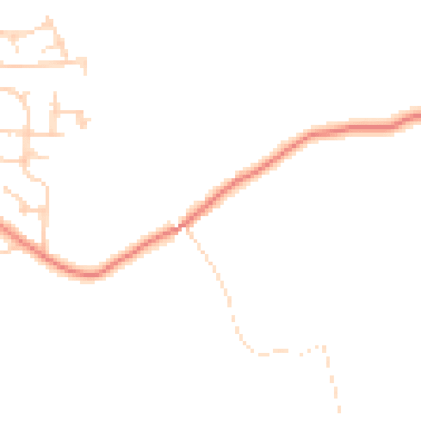 Daytime road noise heatmap for WF11 9NB