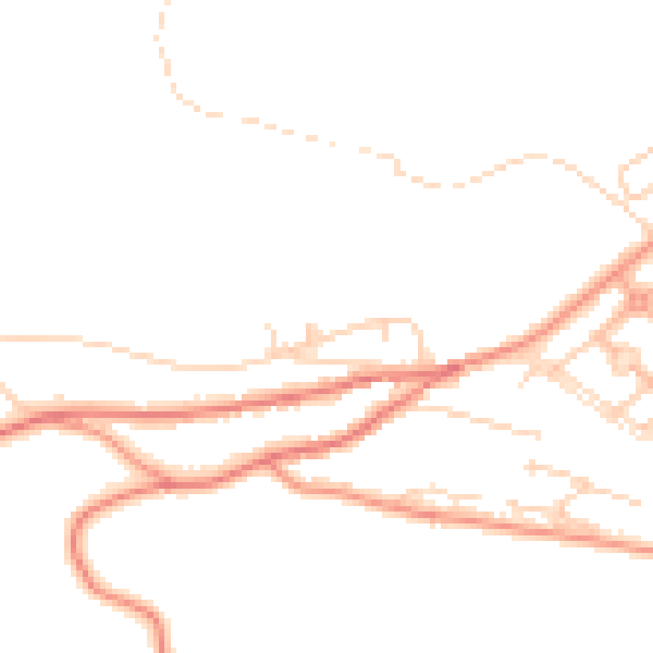 Daytime road noise heatmap for WF12 0BD