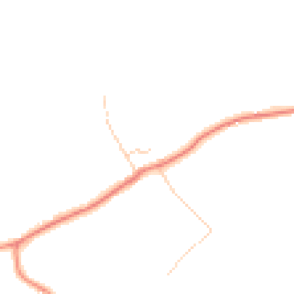 Daytime road noise heatmap for WF12 0NF