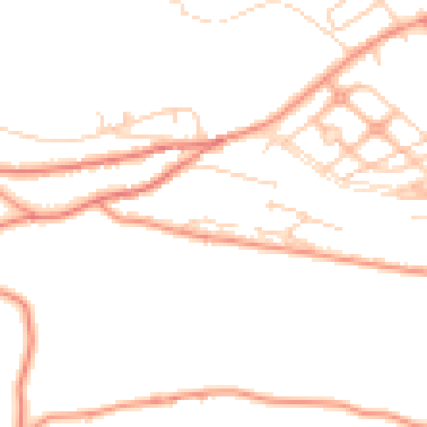Daytime road noise heatmap for WF12 0PH