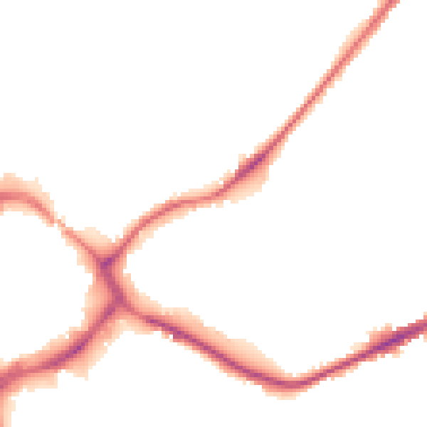 Night-time road noise heatmap for WF12 7BN