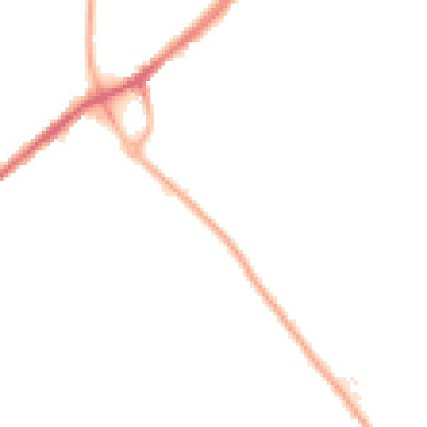 Night-time road noise heatmap for WF12 7FA