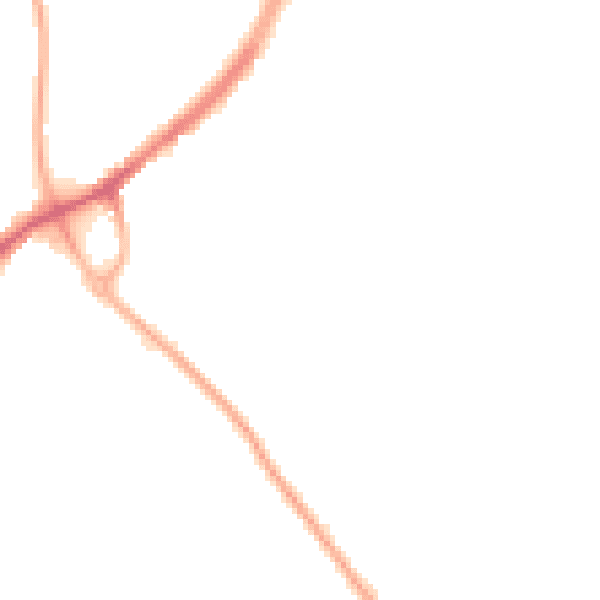Night-time road noise heatmap for WF12 7FD