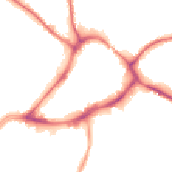 Night-time road noise heatmap for WF13 1BG