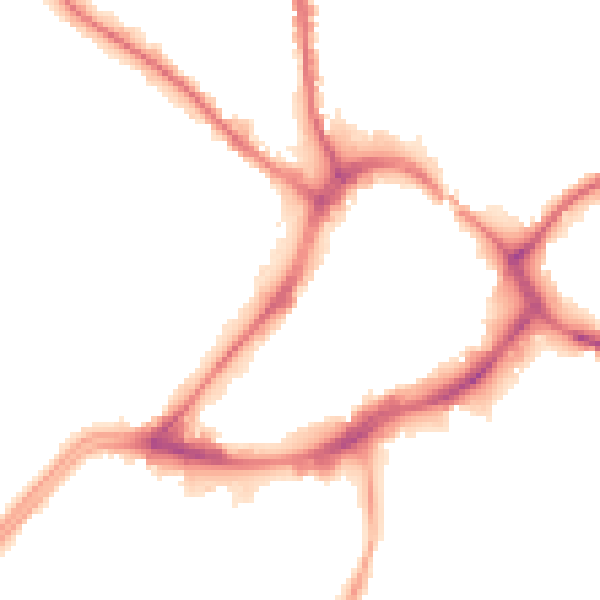 Night-time road noise heatmap for WF13 1BQ