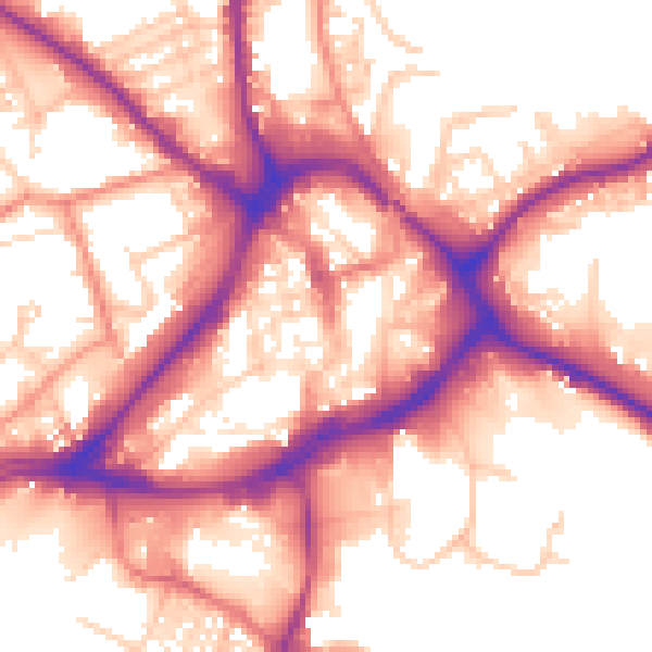 Daytime road noise heatmap for WF13 1DQ