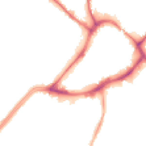 Night-time road noise heatmap for WF13 1HB