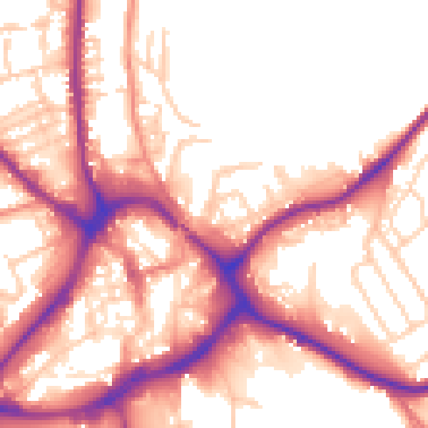 Daytime road noise heatmap for WF13 1PG