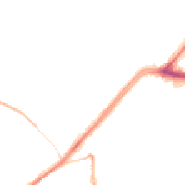 Night-time road noise heatmap for WF13 2QB