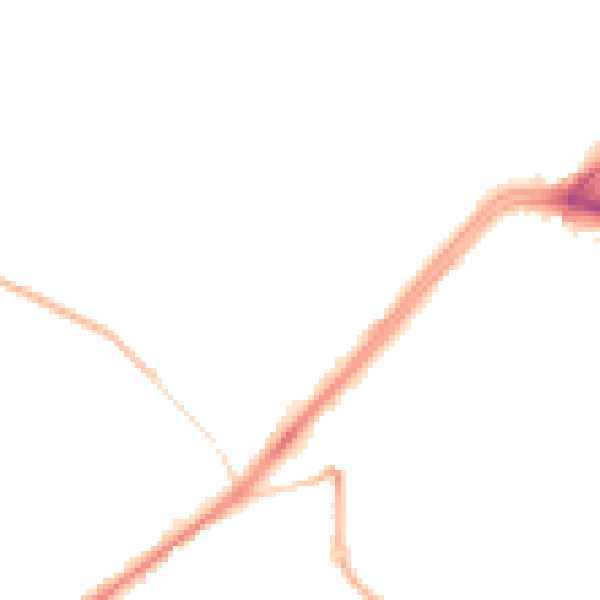 Night-time road noise heatmap for WF13 2QG
