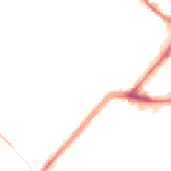 Night-time road noise heatmap for WF13 2RQ
