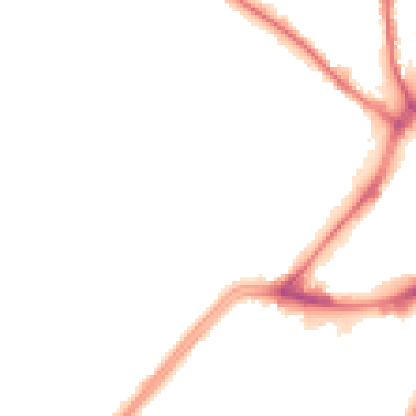 Night-time road noise heatmap for WF13 2TS