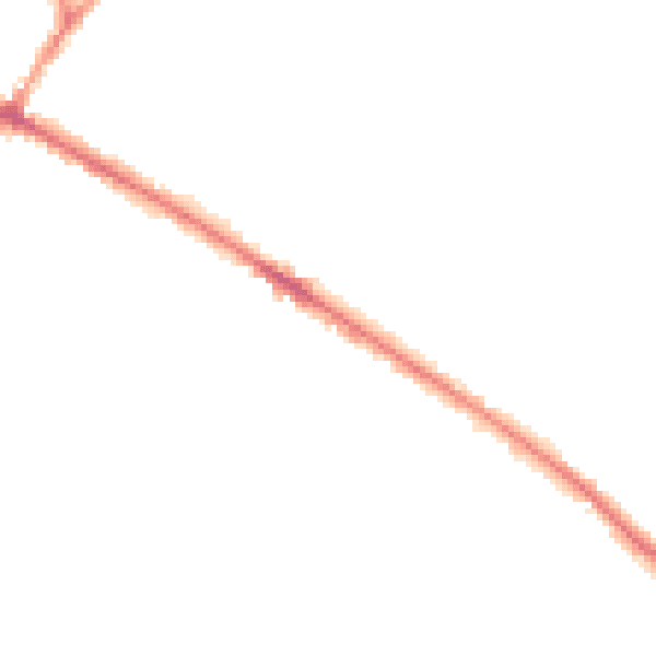 Night-time road noise heatmap for WF13 4AR