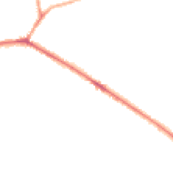 Night-time road noise heatmap for WF13 4AY