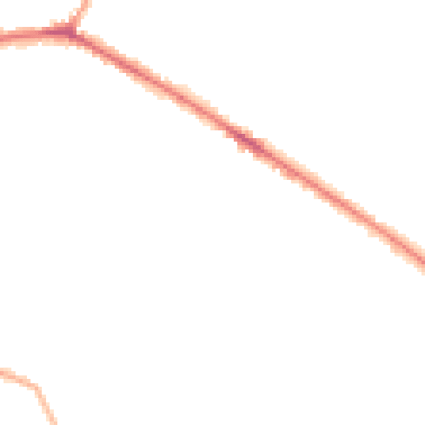 Night-time road noise heatmap for WF13 4BL