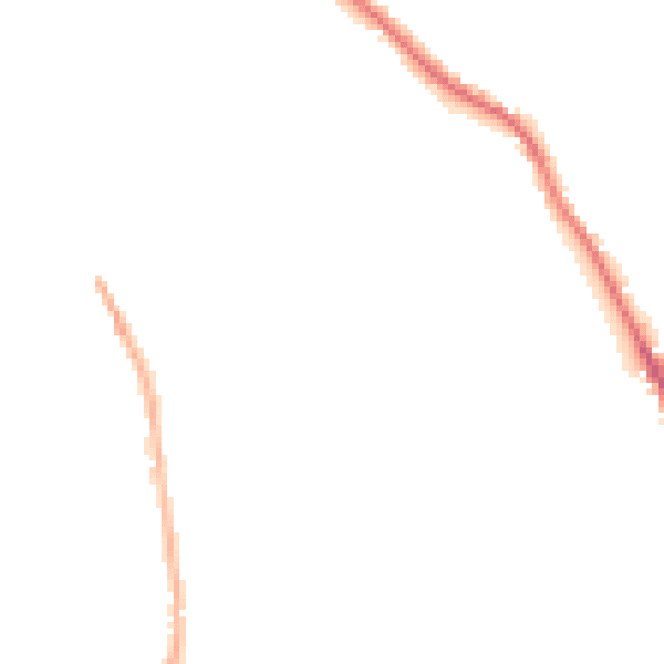 Night-time road noise heatmap for WF13 4HW