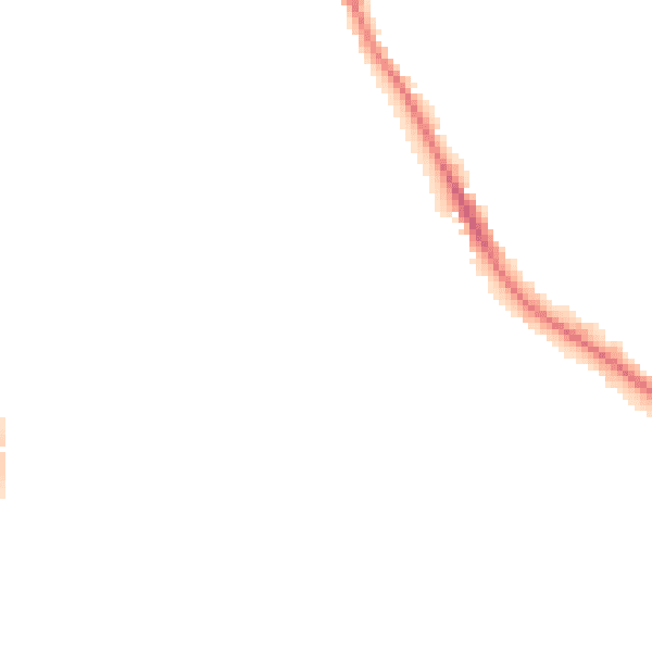 Night-time road noise heatmap for WF13 4LE