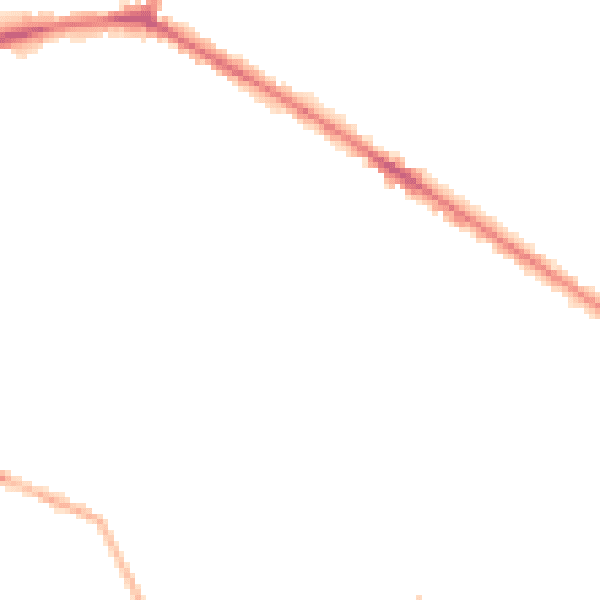 Night-time road noise heatmap for WF13 4PL
