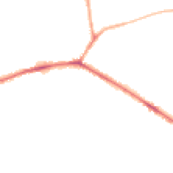 Night-time road noise heatmap for WF13 4SG