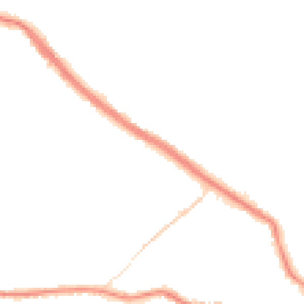 Night-time road noise heatmap for WF15 6DU