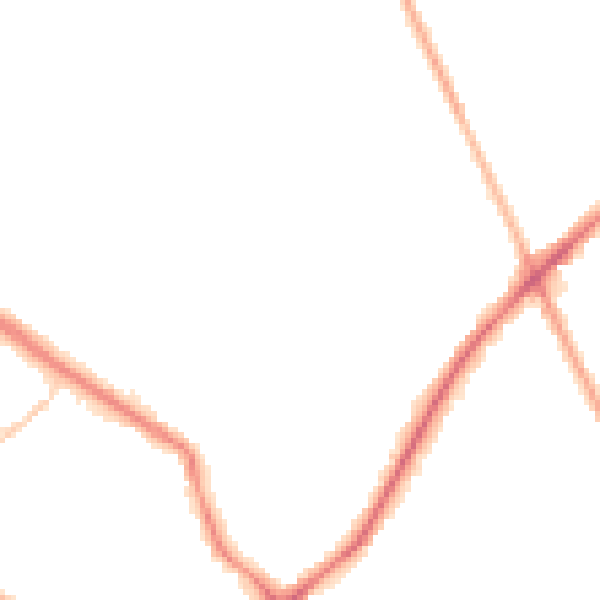 Night-time road noise heatmap for WF15 6HB