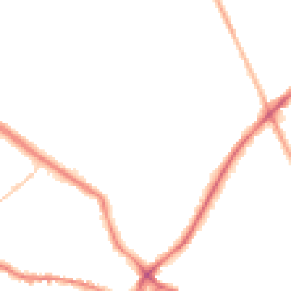 Night-time road noise heatmap for WF15 6HE